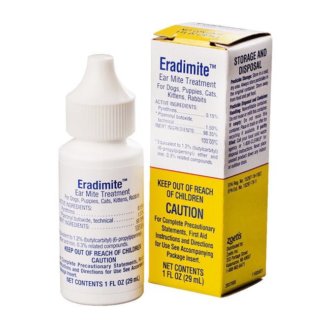 View of Eradimite Ear Mite Treatment, 1 oz. | Timber & Shore Dog Supply